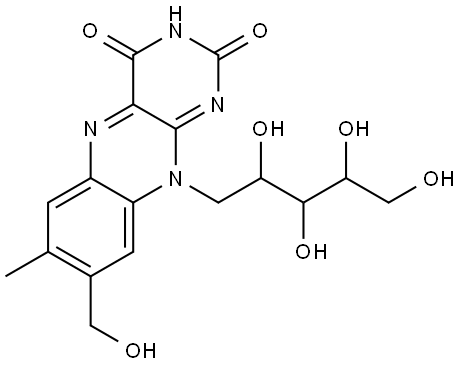 8-羟甲基核黄素 结构式