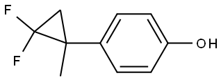 4-(2,2-difluoro-1-methylcyclopropyl)phenol 结构式