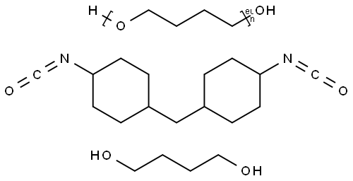 1,4-Butanediol, polymer with .alpha.-hydro-.omega.-hydroxypoly(oxy-1,4-butanediyl) and 1,1-methylenebis4-isocyanatocyclohexane 结构式