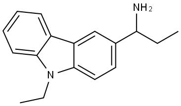 1-(9-ETHYL-9H-CARBAZOL-3-YL)PROPAN-1-AMINE 结构式