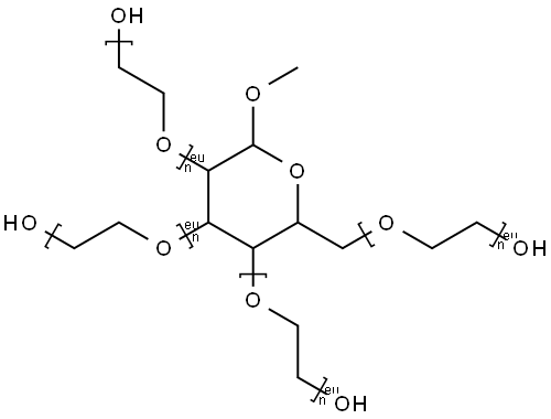 甲基葡糖聚醚- 结构式