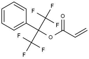 2-PROPENOIC ACID, 2,2,2-TRIFLUORO-1-PHENYL-1-(TRIFLUOROMETHYL)ETHYL ESTER 结构式