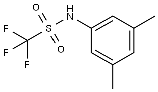 N-(3,5-Dimethylphenyl)-1,1,1-trifluoromethanesulfonamide 结构式