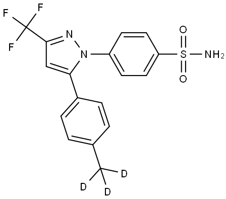 CELECOXIB-D3 (METHYL-D3) 结构式