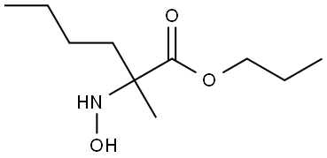 丙基 2-(羟基氨基)-2-甲基己酸酯 结构式