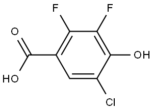 5-Chloro-2,3-difluoro-4-hydroxybenzoic acid 结构式