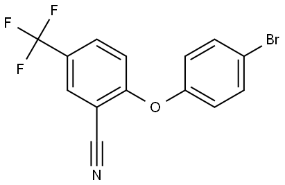 2-(4-Bromophenoxy)-5-(trifluoromethyl)benzonitrile 结构式