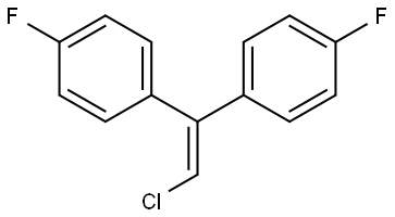 Benzene, 1,1'-(chloroethenylidene)bis[4-fluoro- (9CI) 结构式