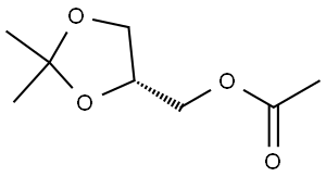 1,3-Dioxolane-4-methanol, 2,2-dimethyl-, 4-acetate, (4R)- 结构式