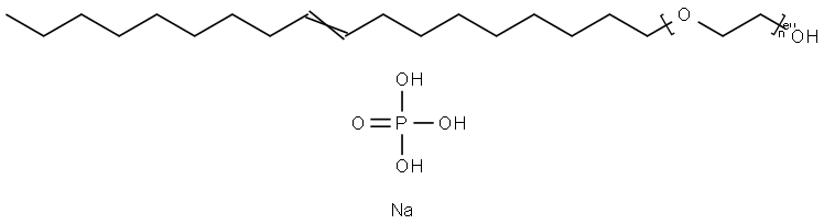 油醇聚醚-7 磷酸酯钠 结构式