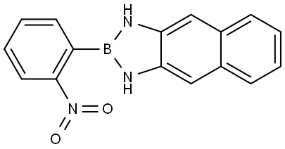 2-(2-nitrophenyl)-2,3-dihydro-1H-naphtho[2,3-d][1,3,2]diazaborole 结构式
