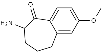 6-amino-6,7,8,9-tetrahydro-2-methoxybenzo[7]annulen-5-one 结构式