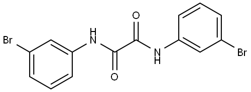 N1,N2-Bis(3-bromophenyl)ethanediamide 结构式