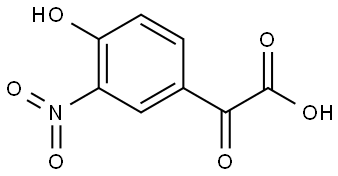 2-(4-HYDROXY-3-NITROPHENYL)-2-OXOACETIC ACID 结构式
