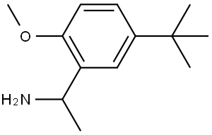 1-(5-(TERT-BUTYL)-2-METHOXYPHENYL)ETHANAMINE 结构式