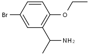 1-(5-BROMO-2-ETHOXYPHENYL)ETHAN-1-AMINE 结构式