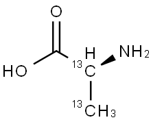 L-Alanine-C2 结构式