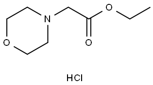 2-(4-吗啉基)乙酸乙酯盐酸盐 结构式