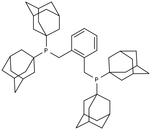 1,2-双(二金刚烷基膦甲基)苯 结构式