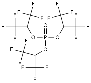 磷酸三(1,1,1,3,3,3-六氟-2-丙基)酯 结构式