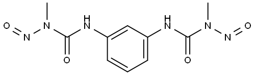 1,1'-(1,3-苯基ENE)双(3-甲基-3-亚硝基脲) 结构式