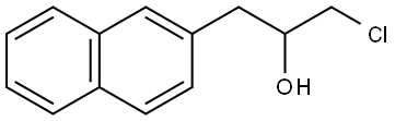 α-(Chloromethyl)-2-naphthaleneethanol 结构式