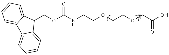 Fmoc-NH-PEG12-CH2COOH 结构式