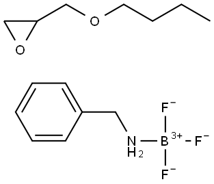 Boron, (benzenemethanamine)trifluoro-, (T-4)-, reaction products with Bu glycidyl ether 结构式