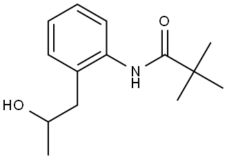 N-(2-(2-hydroxypropyl)phenyl)pivalamide 结构式