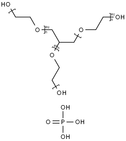 Poly(oxy-1,2-ethanediyl), .alpha.,.alpha.,.alpha.-1,2,3-propanetriyltris.omega.-hydroxy-, phosphate 结构式