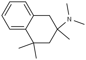 N,N,2,4,4-pentamethyl-1,2,3,4-tetrahydronaphthalen-2-amine 结构式