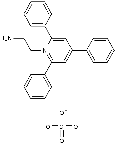 1-(2-Aminoethyl)-2,4,6-triphenylpyridin-1-ium perchlorate 结构式