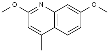 2,7-dimethoxy-4-methylquinoline 结构式