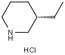 (S)-3-乙基哌啶盐酸盐 结构式