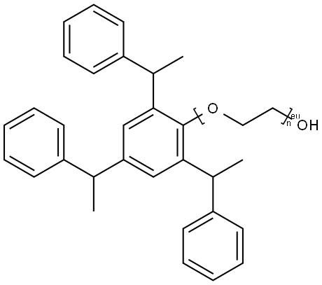 Poly(oxy-1,2-ethanediyl), .alpha.-2,4,6-tris(1-phenylethyl)phenyl-.omega.-hydroxy- 结构式