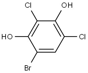 4-Bromo-2,6-dichloro-1,3-benzenediol 结构式