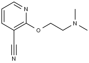 2-(2-(dimethylamino)ethoxy)nicotinonitrile 结构式