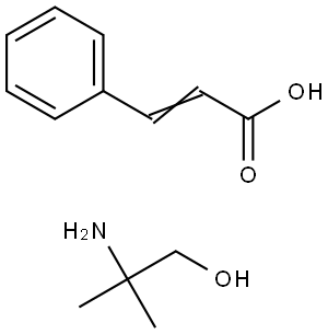 cinnamic acid, compound with 2-amino-2-methylpropan-1-ol (1:1) 结构式