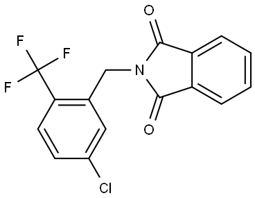 2-[[5-Chloro-2-(trifluoromethyl)phenyl]methyl]-1H-isoindole-1,3(2H)-dione 结构式