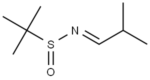 (E) -2-甲基-N-(2-甲基亚丙基)丙烷-2-硫酰胺 结构式