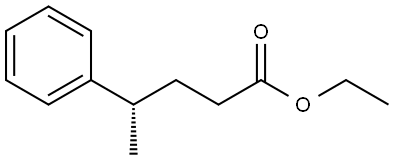 ethyl (S)-4-phenylpentanoate 结构式