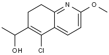 1-(5-chloro-2-methoxy-7,8-dihydroquinolin-6-yl)ethan-1-ol 结构式