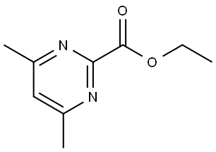 ethyl 4,6-dimethylpyrimidine-2-carboxylate 结构式