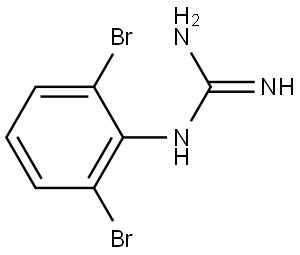 1-(2,6-Dibromophenyl)guanidine 结构式