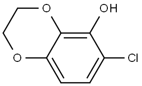 6-氯-2,3-二氢苯并[B][1,4]二噁英-5-醇 结构式