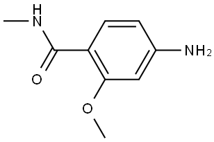 4-氨基-2-甲氧基-N-甲基苯甲酰胺 结构式