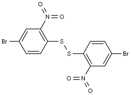 Disulfide, bis(4-bromo-2-nitrophenyl) (6CI,9CI) 结构式