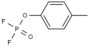 Phosphorodifluoridic acid, 4-methylphenyl ester 结构式