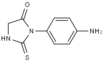 3-(4-aminophenyl)-2-thioxoimidazolidin-4-one 结构式