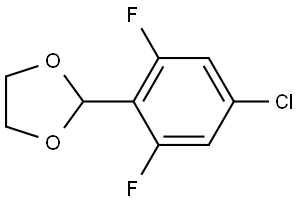 2-(4-chloro-2,6-difluorophenyl)-1,3-dioxolane 结构式